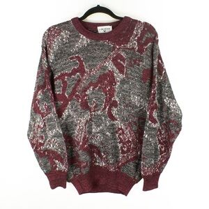 Vintage Late 80s 90s Valentino Wool Blend Knit Pullover Crewneck Sweater